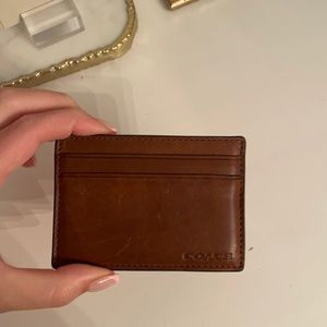 Coach Brown Card Wallet